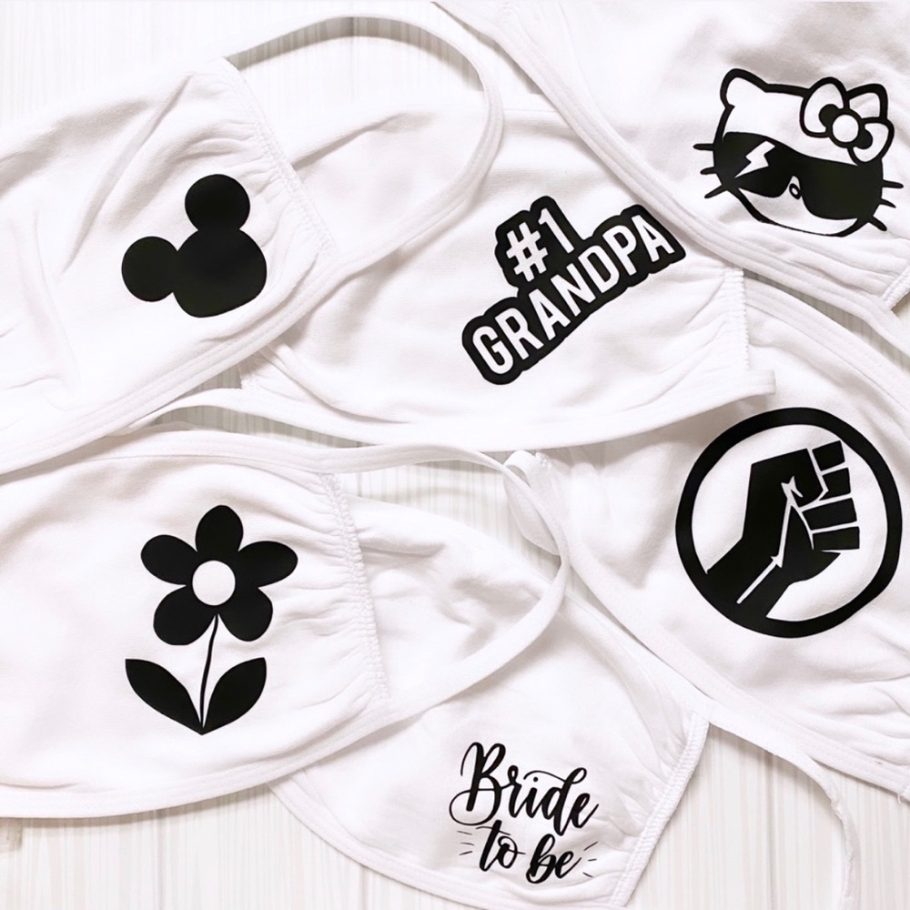 White Cotton Face Mask